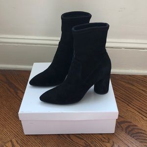 & Other Stories Suede Pointed Toe Sock Boot